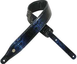 Levys NAVY Immitation Snakeskin Guitar Strap