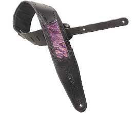 Levys Purple Snakeskin Guitar Strap
