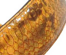 Levys TAN Immitation Snakeskin Guitar Strap_cu