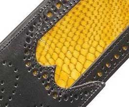 Levys YELLOW Snakeskin Guitar Strap_cu