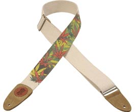 Hemp Guitar Strap (leafy)