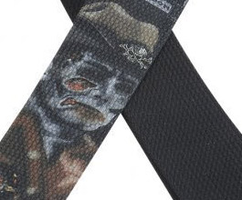 Levys Zombie Sheriff Guitar Strap close up