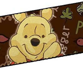 Guitar Strap 10, Winnie the Pooh, close up