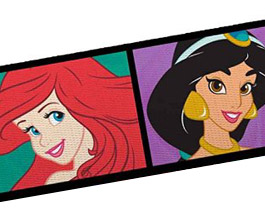 Guitar Strap 13, Princesses, close up