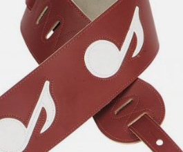 Music Notes Guitar Strap no.2 close up