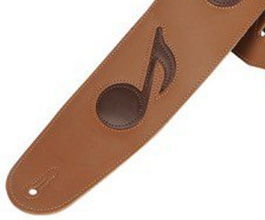 Music Notes Guitar Strap no.4 close up