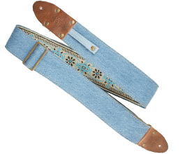 Denim Guitar Strap 4 by LM Products