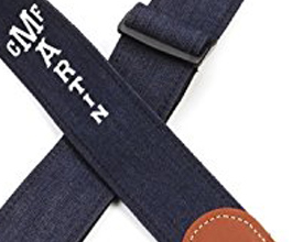 Denim Guitar Strap 7 by Martin close up