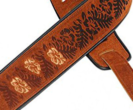 embroidered guitar strap 03 close up