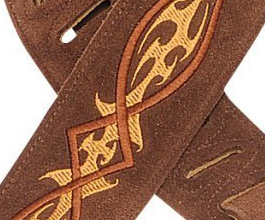 embroidered guitar strap 06 close up