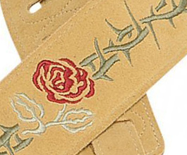 embroidered guitar strap 07 close up