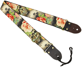 flower guitar strap 09