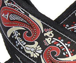 paisley guitar strap 07 close up