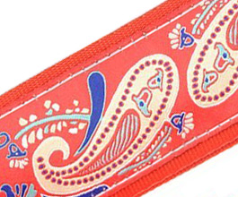 paisley guitar strap 08 close up