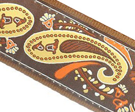 paisley guitar strap 09 close up